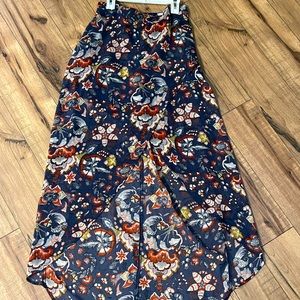 Floral Navy Skirt